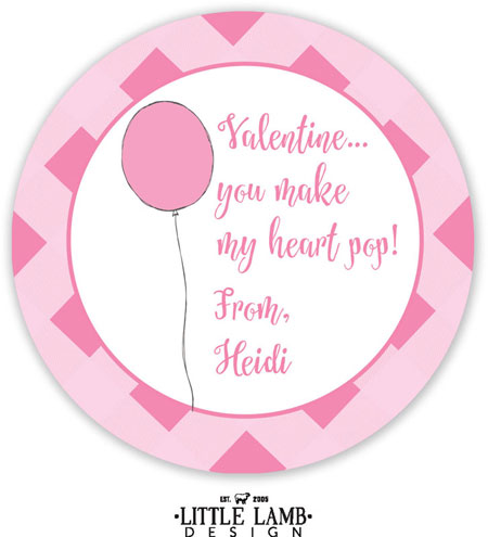 Little Lamb - Valentine's Day Gift Stickers (Pink Balloon) Little Lamb - Valentine's Day Gift Stickers (Pink Balloon)